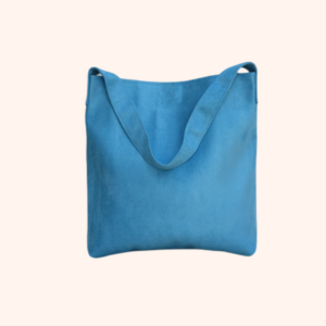 sac hobo suedine bleu turquoise aloée
